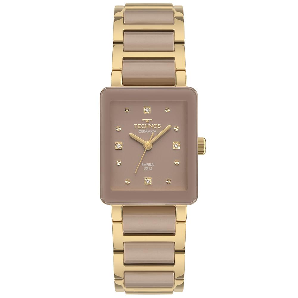 Relógio Technos Feminino Ceramic/saphire Dourado - 2035NCQ/2N - 1