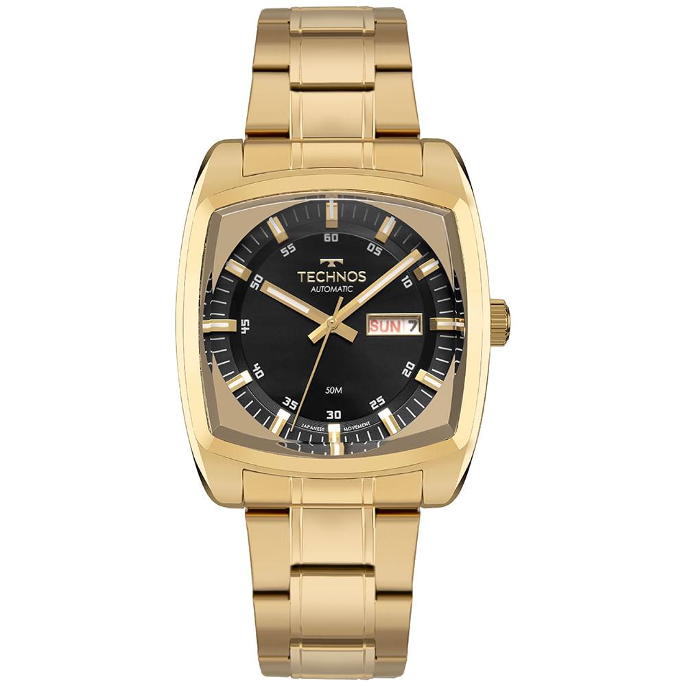 Relógio Technos Masculino Automatico Dourado - 8205OM/1P - 1