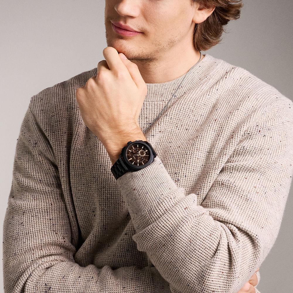 Relógio Fossil Masculino Machine Preto - FS6097/1PN - 3