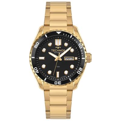 Relógio Technos Automático Masculino  Diver Dourado - 8205OZ/1P