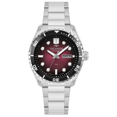 Relógio Technos Automático Masculino  Diver Prata - 8205PA/1R