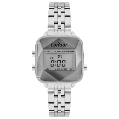 Relógio Condor Feminino Digital Prata - COJHS06BAA/4K