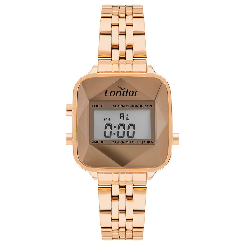 Relógio Condor Feminino Digital Rosé - COJHS06BAC/4J - 1