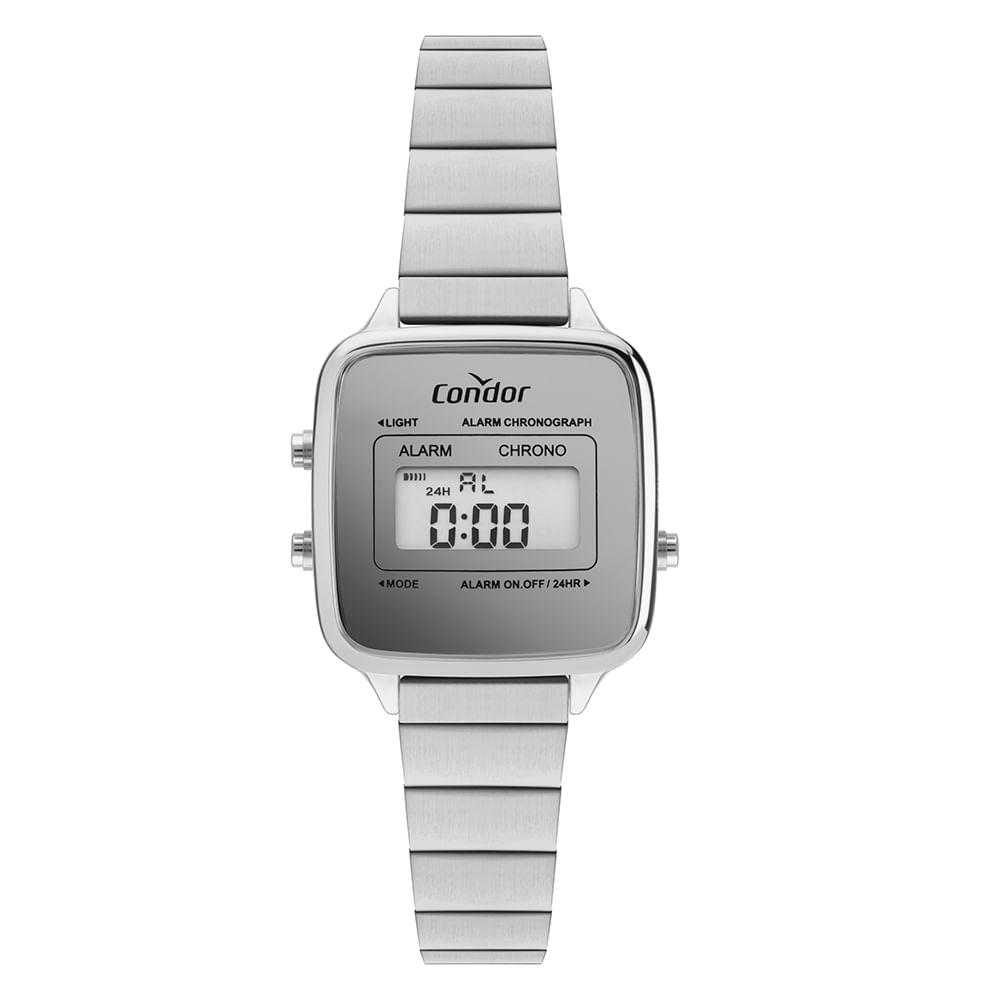 Relógio Condor Feminino Digital Prata - COJHS512BAA/4K - 1