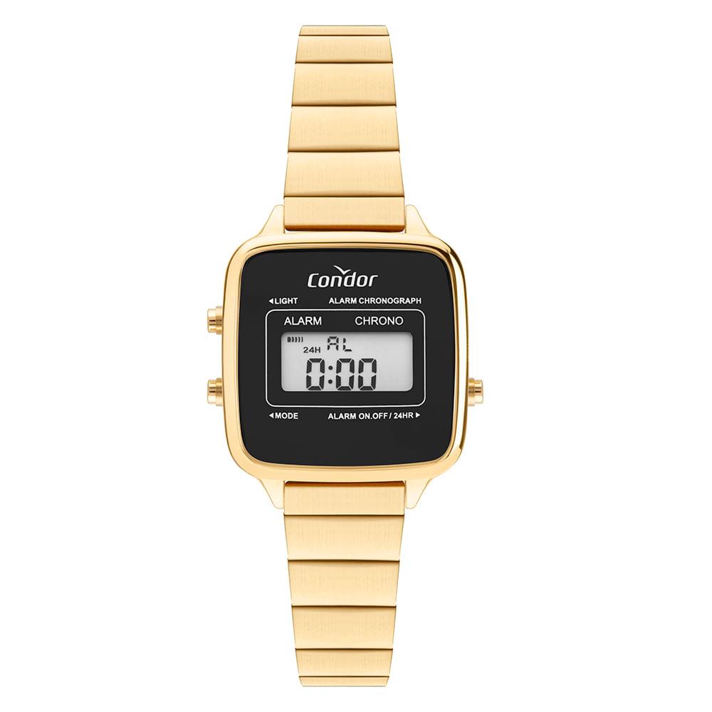 Relógio Condor Feminino Digital Dourado - COJHS512BAB/4P - 1
