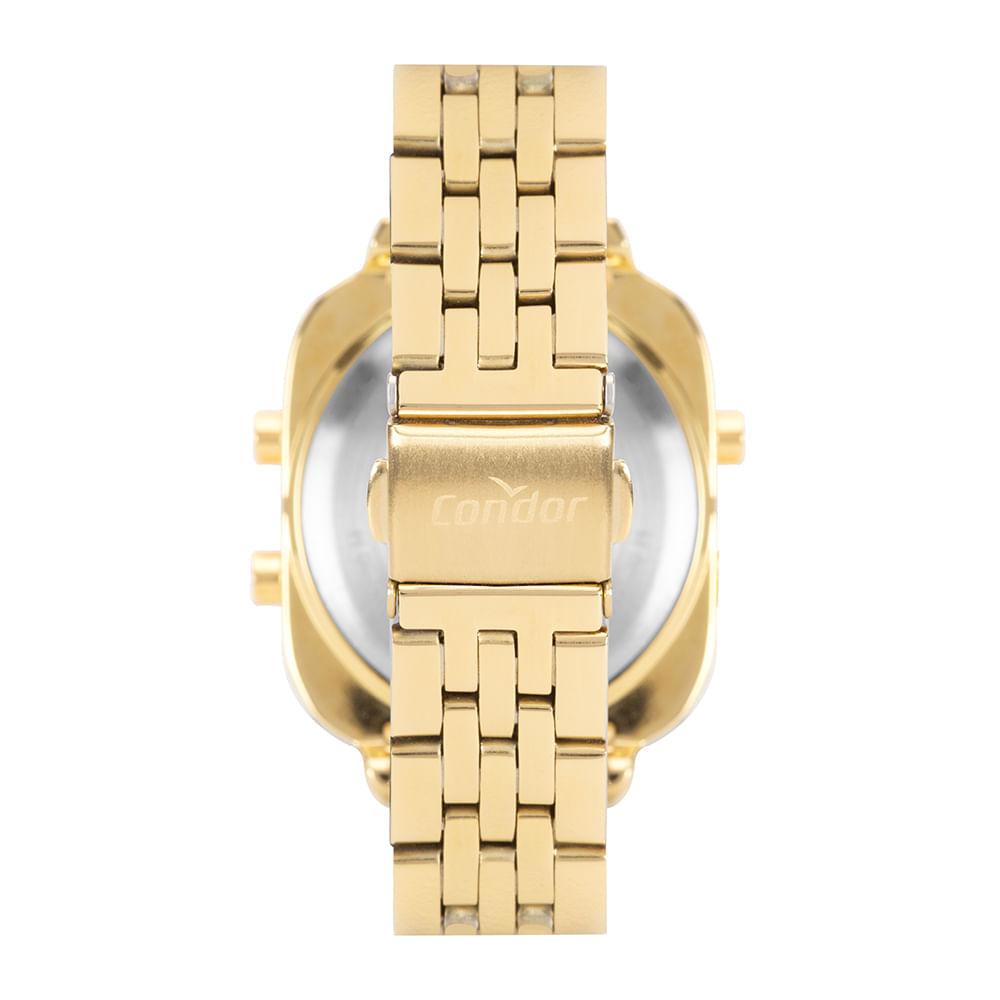 Relógio Condor Feminino Digital Dourado - COJHS06BAB/4D - 5