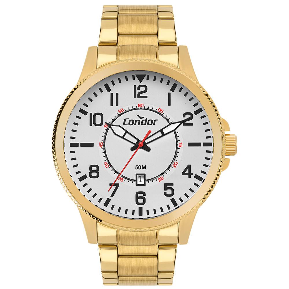 Relógio Condor Masculino Militar Dourado - CO2115MXU/4B - 1
