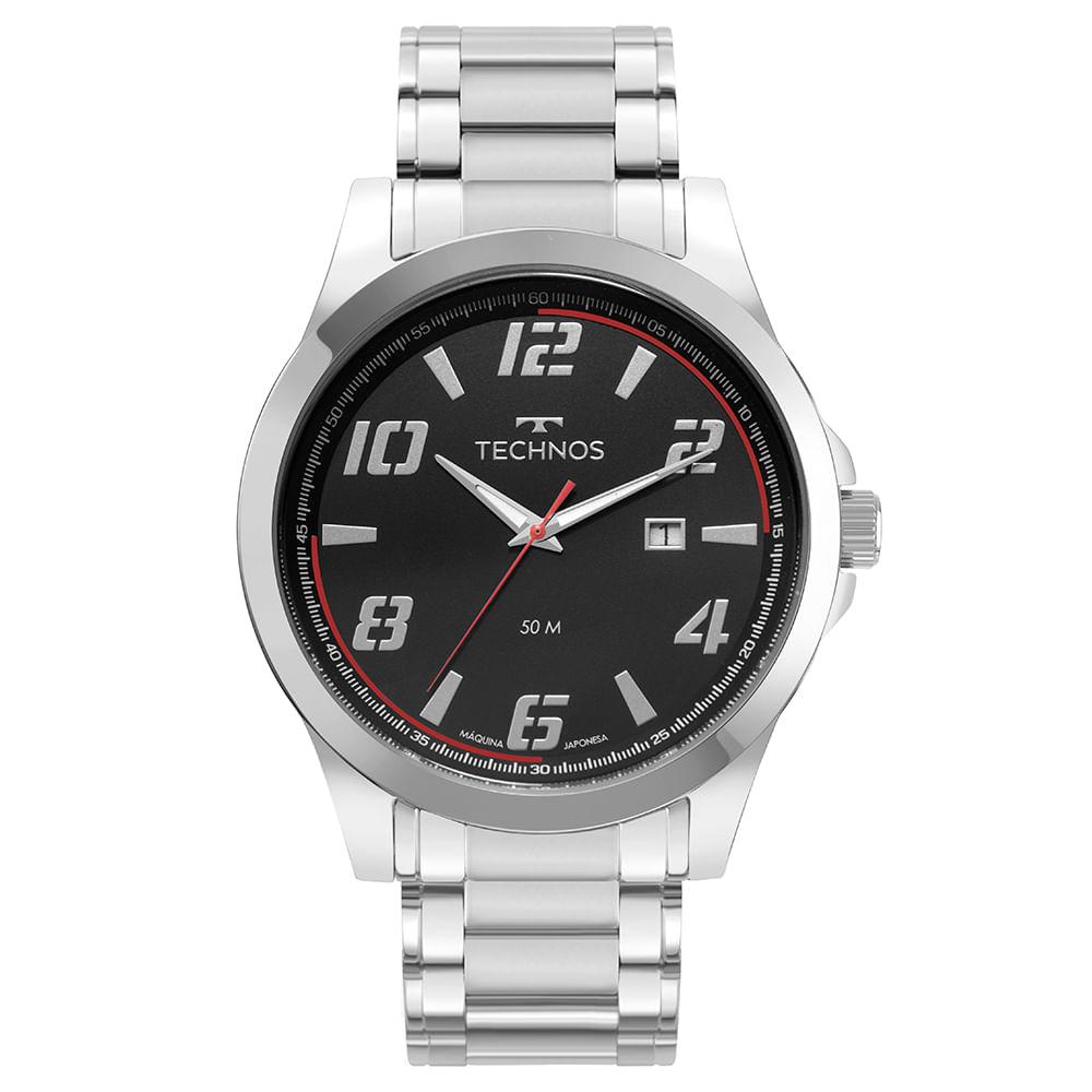 Relógio Technos Masculino Racer Prata - 2115UAG/1P - 1