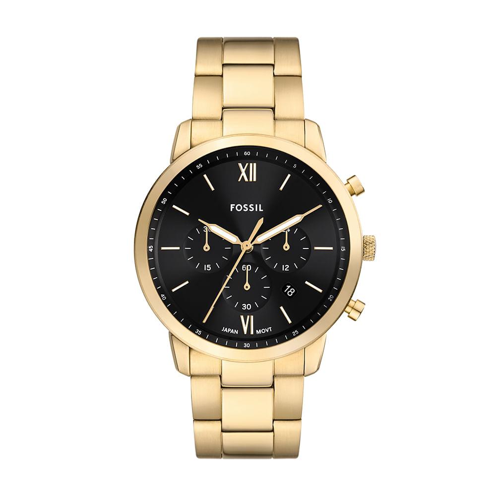 Relógio Fossil Masculino Neutra Dourado - FS6093/1PN - 1