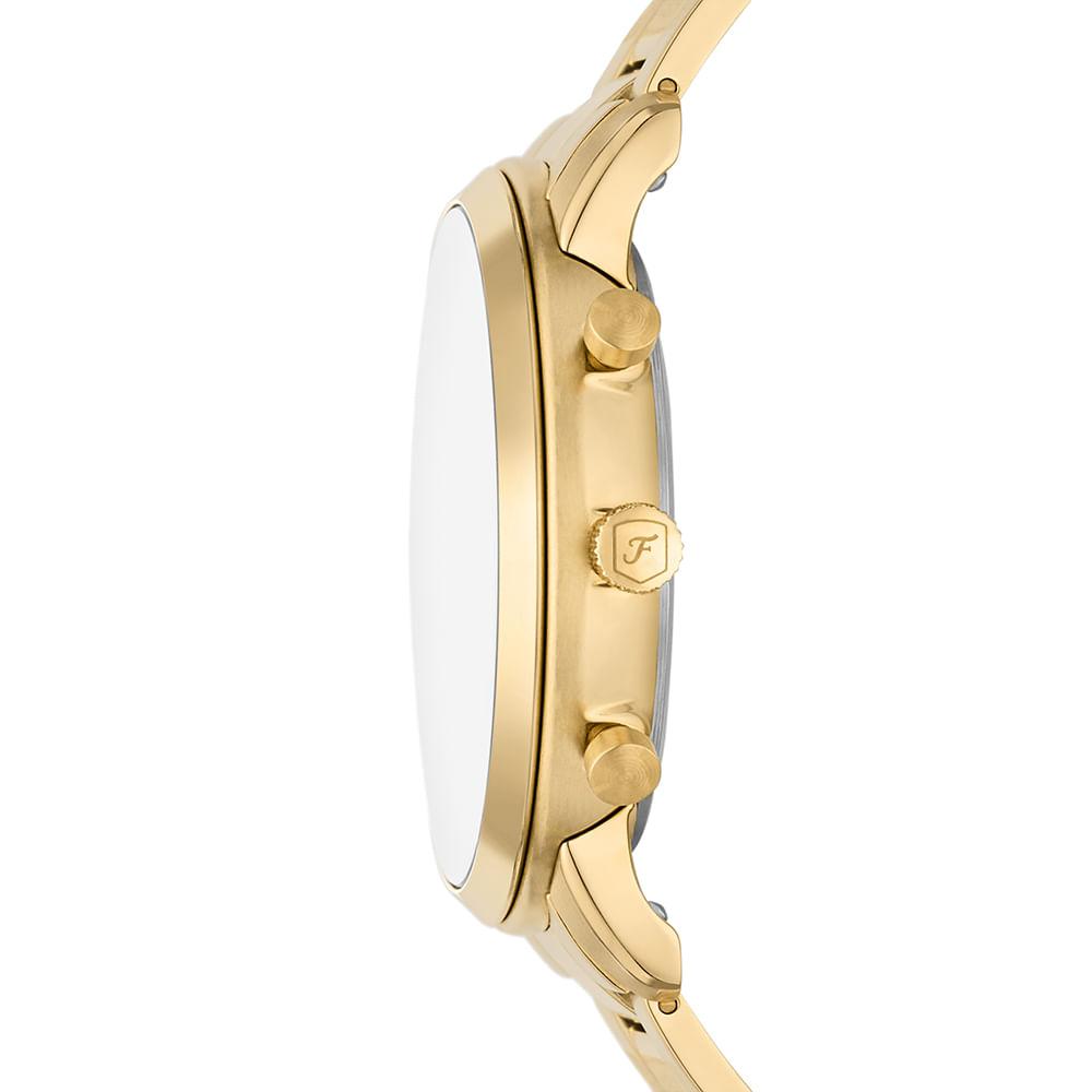 Relógio Fossil Masculino Neutra Dourado - FS6093/1PN - 2