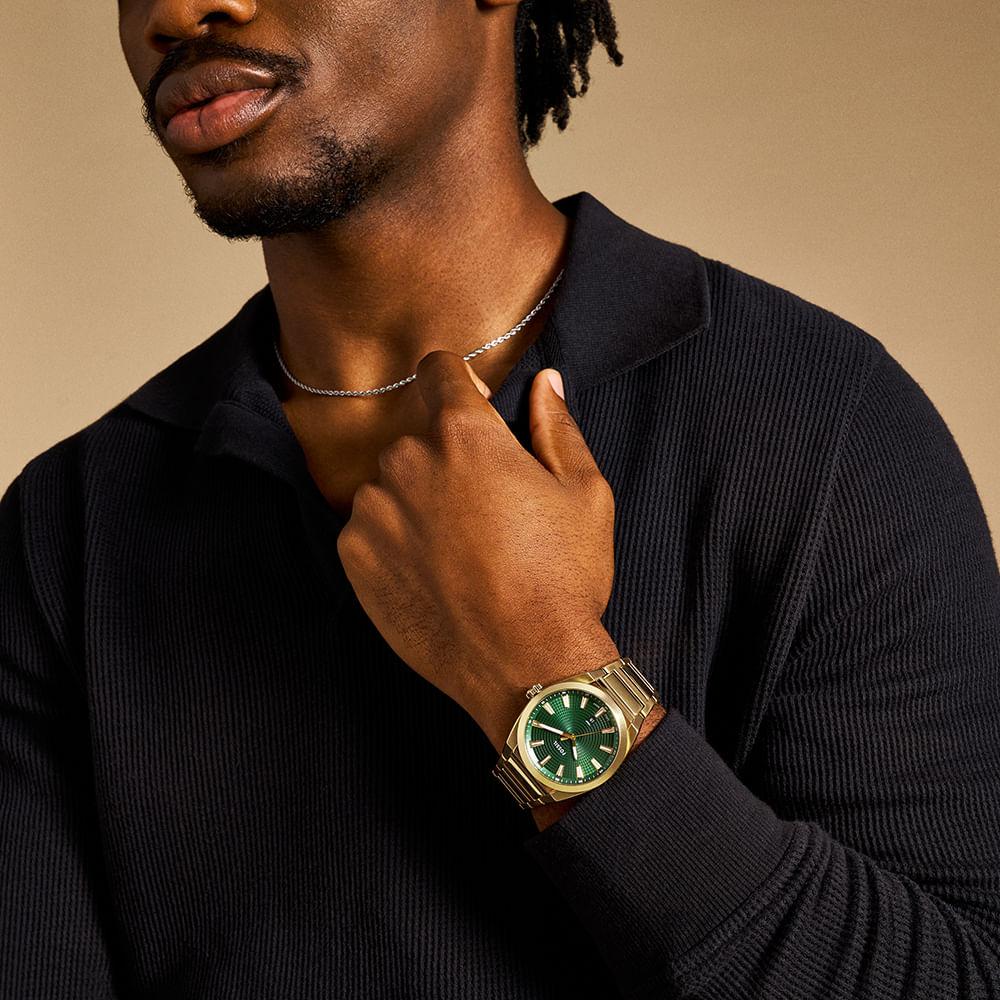 Relógio Fossil Masculino Everett Dourado - FS6090/1VN - 4