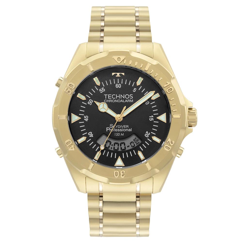 Relógio Technos Masculino Skydiver Dourado - WT2050AWN/1P - 1