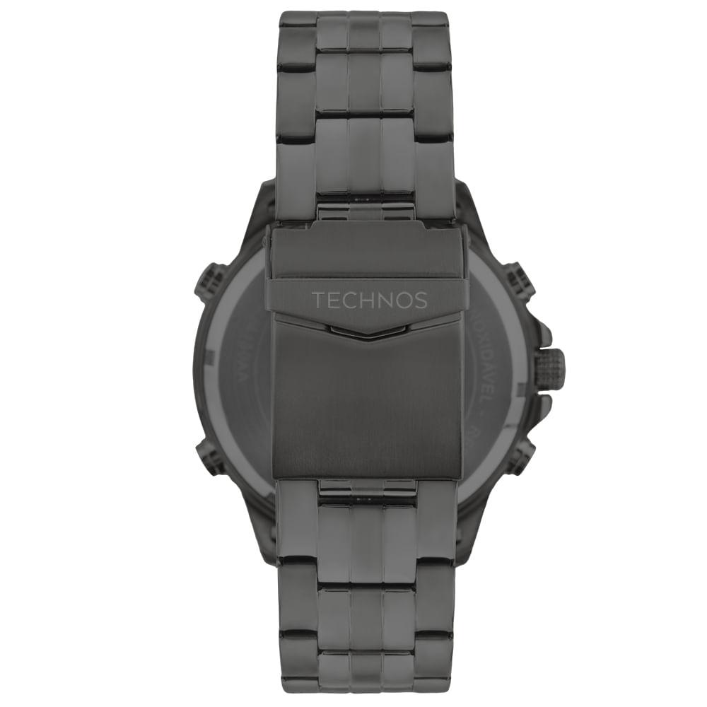 Relógio Technos Masculino Digitech Grafite - BJ4130AC/1P - 3