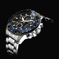 Relógio Technos Masculino Digitech Prata - BJ4130AB/1P