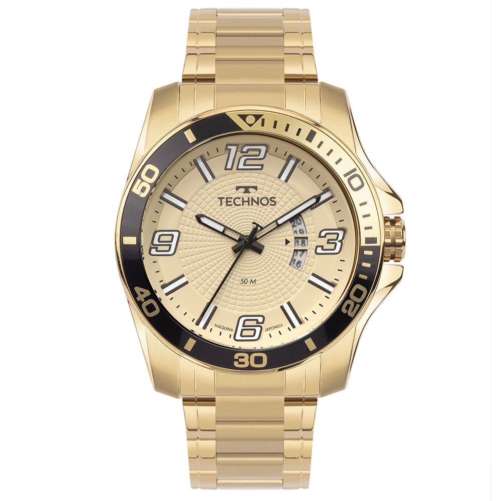 Relógio Technos Masculino Racer Dourado - 2117LFO/1X - 1