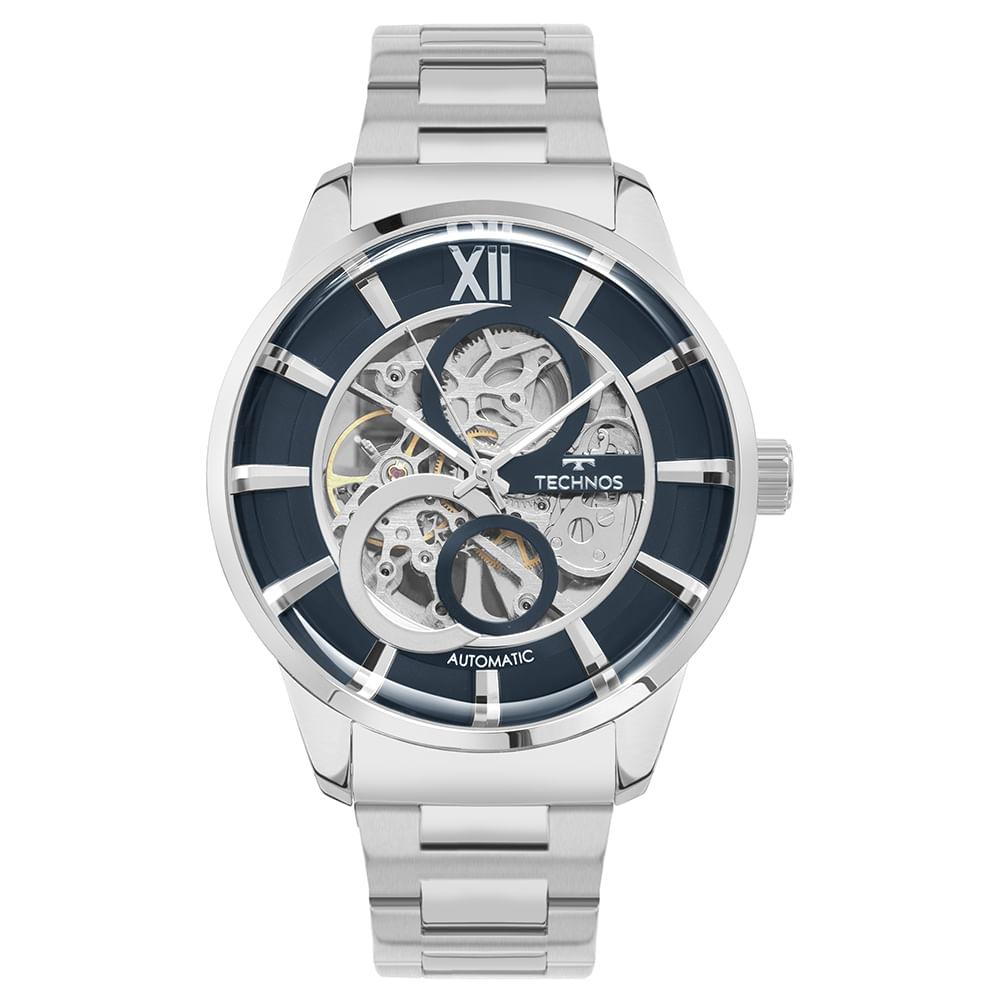 Relógio Technos Masculino Automatico Prata - G3265AZ/1A - 1