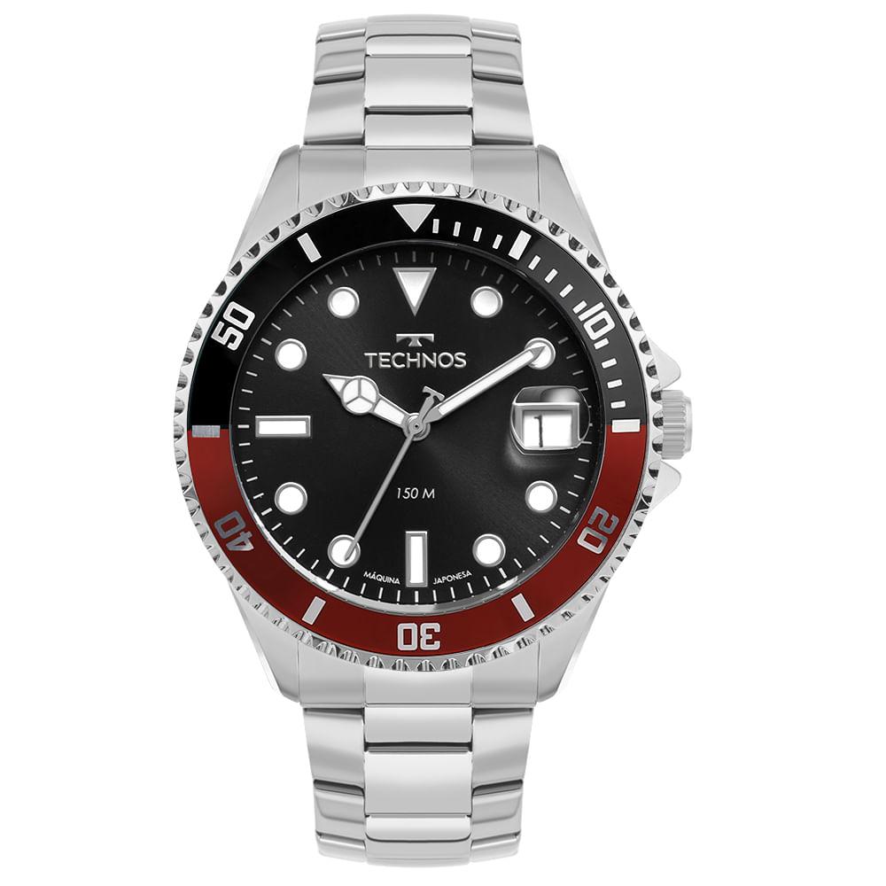 Relógio Technos Masculino Acqua Prata - 2415EF/1P - 1