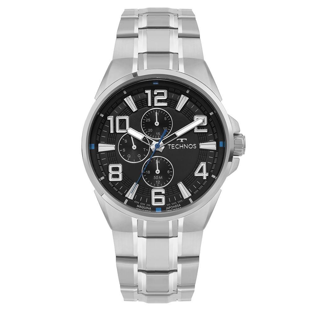 Relógio Technos Masculino Skymaster Prata - 6P27DUT/1P - 1