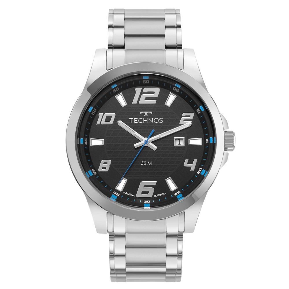Relógio Technos Masculino Racer Prata - 2115UBB/1P - 1