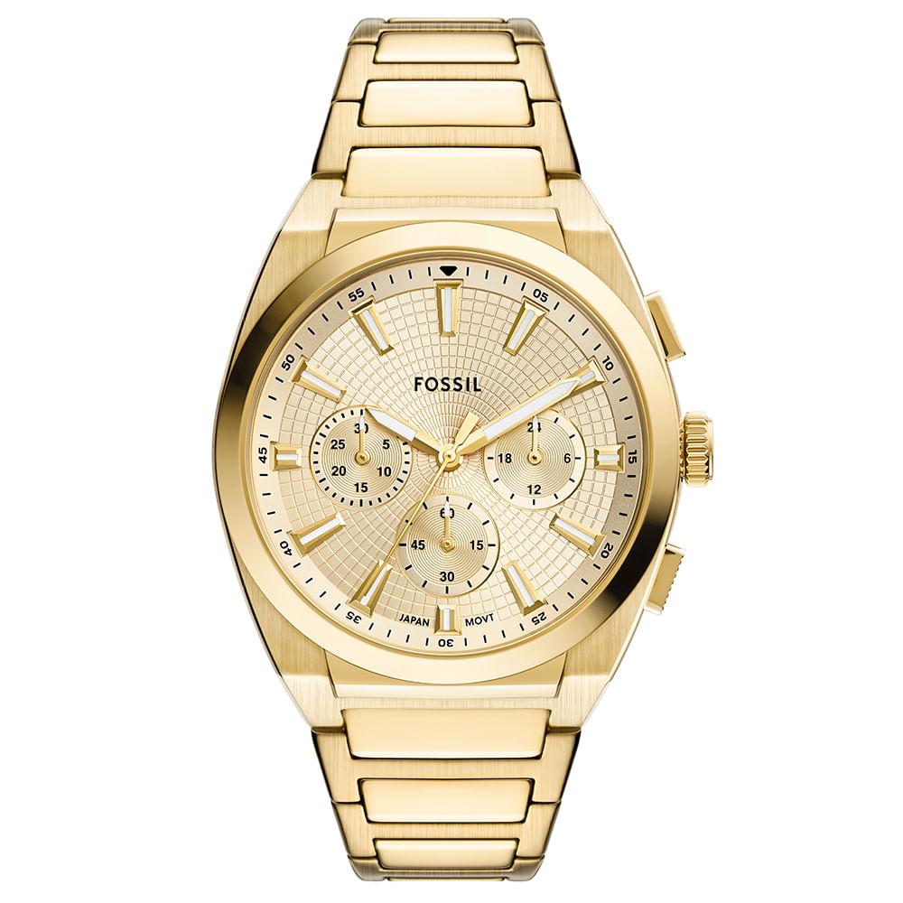 Relógio Fossil Masculino Everett Dourado - FS6119/1DN - 1