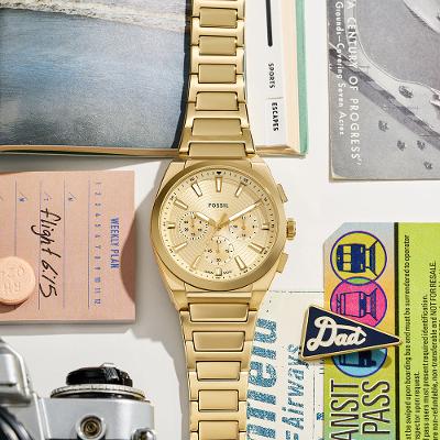 Relógio Fossil Masculino Everett Dourado - FS6119/1DN