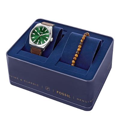 Kit Fossil Masculino Everett Prata - FS6080SET/0VN