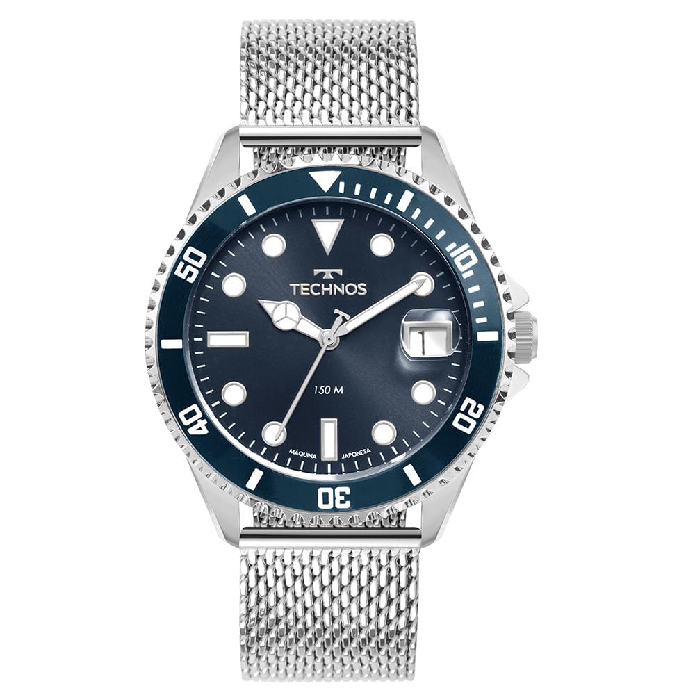 Relógio Technos Masculino Acqua Prata - 2415DY/1A - 1