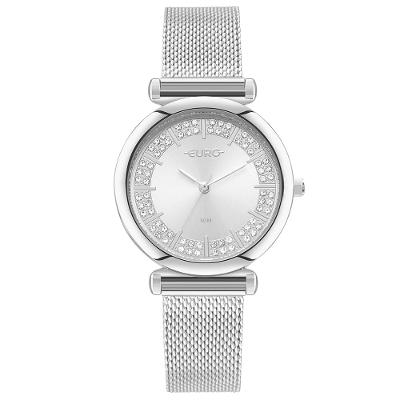 Relógio Euro Feminino Stones Prata - EU2035YZF/4K