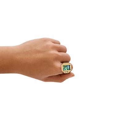 Relógio Anel Fossil Feminino Dourado - ES5411/1PN