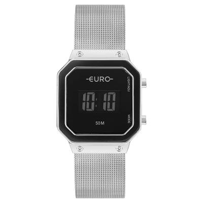 Relógio Euro Feminino Fashion Fit Glam Prata - EUJ8583AB/4K