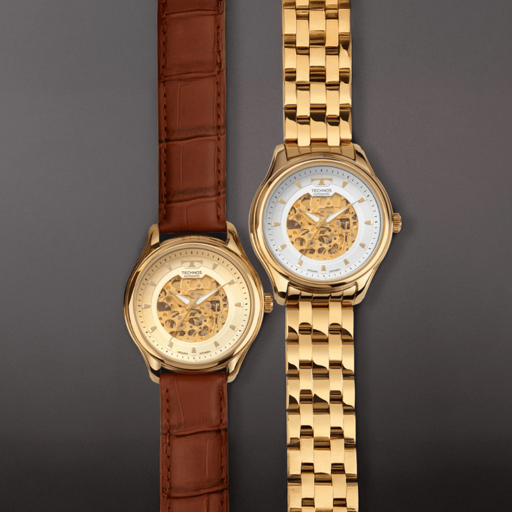 Relógio Technos Masculino Automatico Dourado - 8N24AR/1K - 4