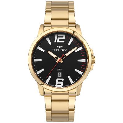 Relógio Technos Masculino Racer Basico Dourado - 2115UCO/1P