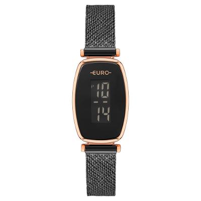 Relógio Euro Feminino Fashion Fit Glam Preto - EUJHS43AAC/4P