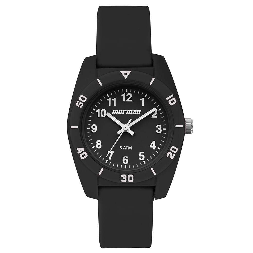 Relógio Mormaii Feminino Infantil Preto - MOPC21SAA/8P - 1
