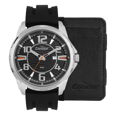 Kit Relógio Condor Masculino Drive Prata - CO2117BG/K5P