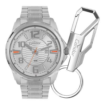 Kit Relógio Condor Masculino Drive Prata - CO2117AI/K4B