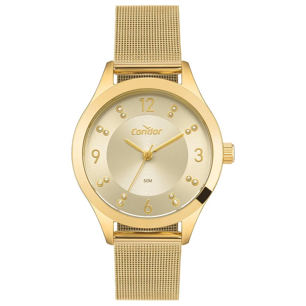 Relógio Condor Feminino Dia A Dia Dourado - CO2035NQT/4X - 1