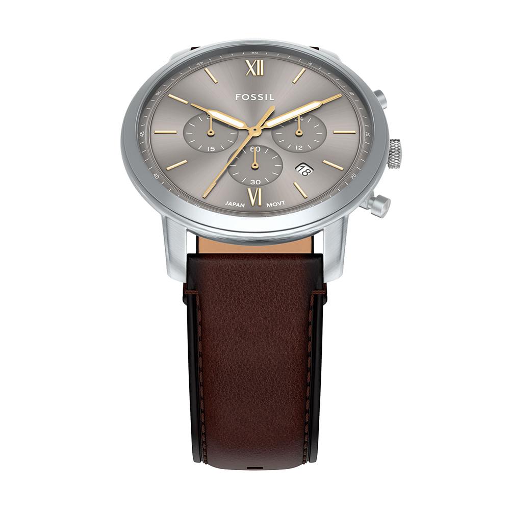 Relógio Fossil Masculino Neutra Prata - FS6129/0CN - 2