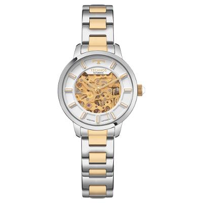 Relógio Technos Feminino Automático Skeleton Bicolor - 8N24AO/1K
