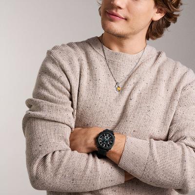 Relógio Fossil Masculino Machine Preto - FS6099/2PN