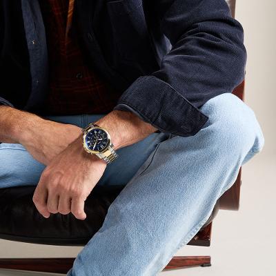 Relógio Fossil Masculino Grant Bicolor - FS6132/1AN