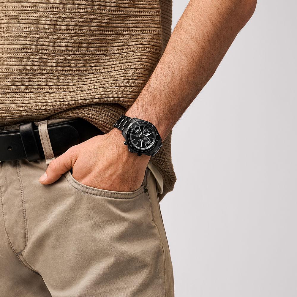 Relógio Fossil Masculino Autocross Preto - FS6125/1PN - 4