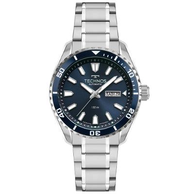 Relógio Technos Automático Masculino  Diver Prata - 8205PD/1A