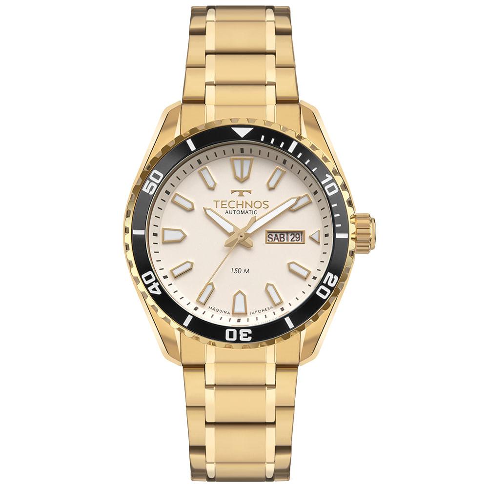 Relógio Technos Masculino Automático Dourado - 8205PG/1X - 1