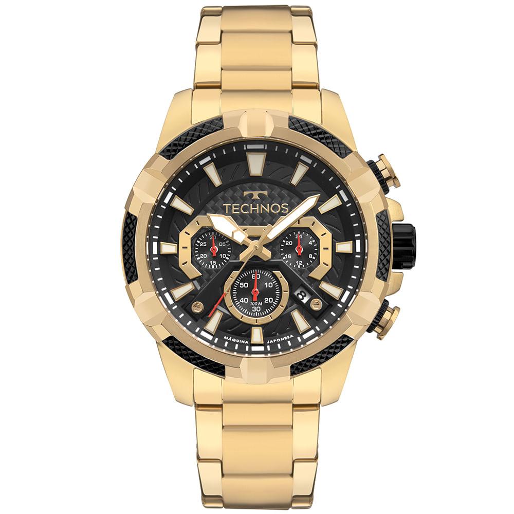 Relógio Technos Masculino Ts Carbon Dourado - JS25BCX/1P - 1