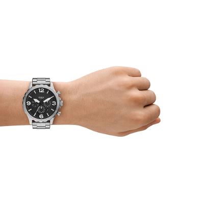Relógio Fossil Masculino Nate Prata - JR1532/1PN