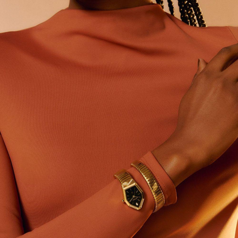 Relógio Euro Feminino Serpentes Dourado - EU2035ZAM/5P - 5