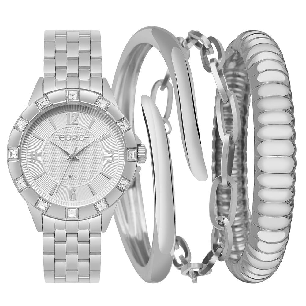 Kit Euro Feminino Soul Prata - EU2035YXY/K4K - 1