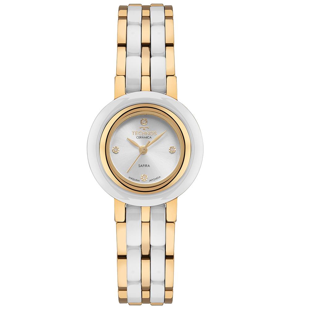 Relógio Technos Feminino Ceramic Sapphire Dourado - 5Y36AD/1K - 1