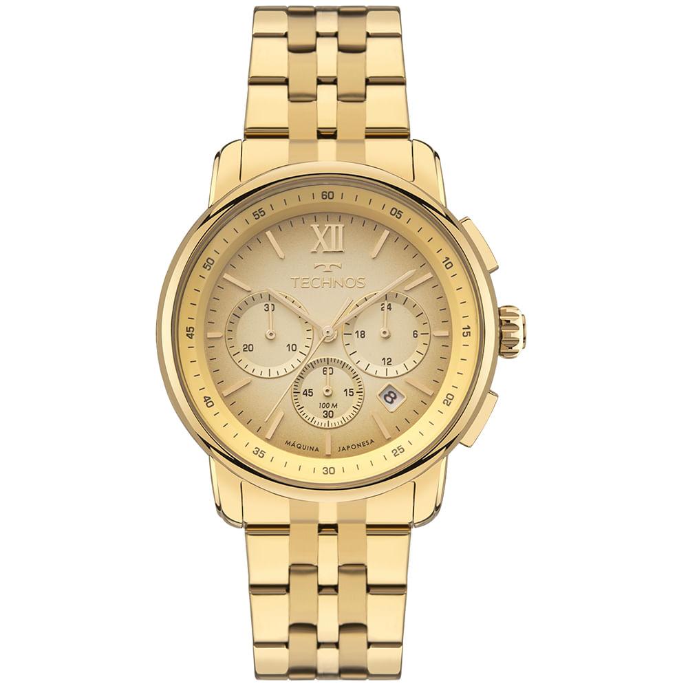 Relógio Technos Masculino Grandtech Dourado - JS25BCO/1X - 1